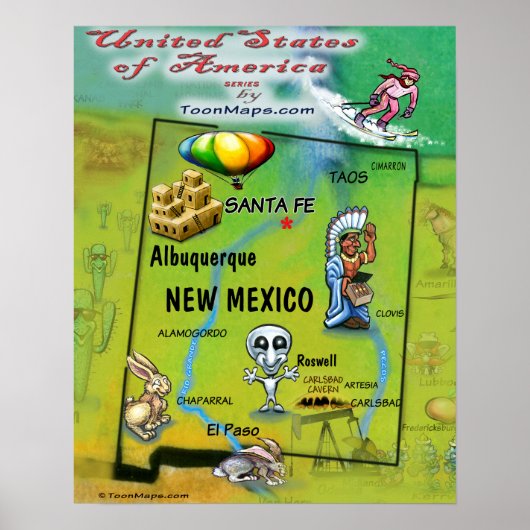 New Mexico USA Poster (Vorne)