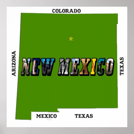 New Mexico, USA Print Poster (Vorne)