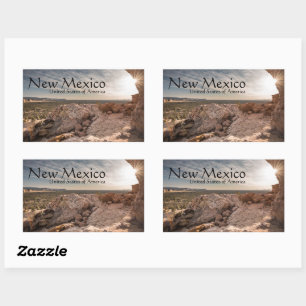 New Mexico USA Souvenir Rechteckiger Aufkleber