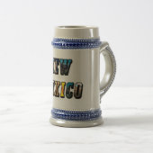 New Mexico, USA Text Bierglas (VorderseiteRechts)