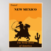 New Mexico Vintag Wild West Poster (Vorne)