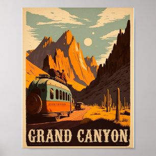 New Mexico Vintage Reise Kunstplakat Poster