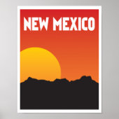 New Mexico Vintage Reiseart Poster (Vorne)