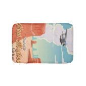 New Mexico Vintage Reiseplakat drucken Badematte (Vorderseite)