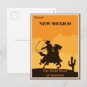 New Mexico Vintage Travel Postcard Feiertagspostkarte (Vorne/Hinten)