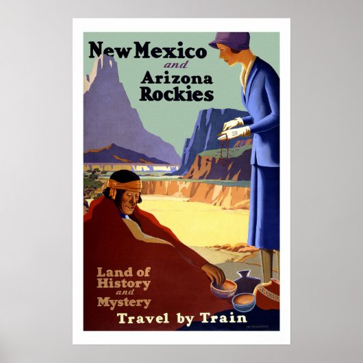 New Mexico Vintage Travel Poster (Vorne)