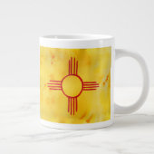 New Mexico Wasserfarbenflagge Jumbo-Tasse (Rechts)
