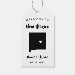 New Mexico Wedding Welcome Bag Tags, Karte Geschenkanhänger
