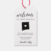 New Mexico Wedding Welcome Gefallen Geschenkanhänger (Vorderseite)