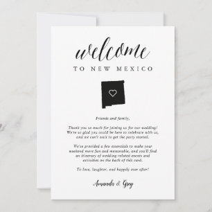 New Mexico Wedding Welcome Letter & Tour