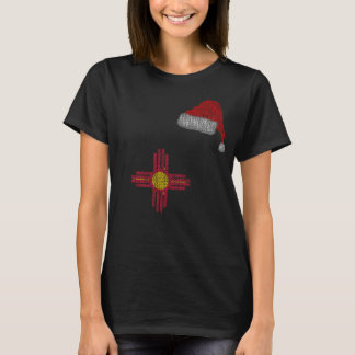New Mexico Weihnachts-Weihnachtsmannmütze T-Shirt