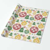 New Mexico Weihnachtsschmuck Zia Red Green Blue Geschenkpapier (Ungerollt)