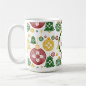 New Mexico Weihnachtsschmuck Zia Red Green Blue Kaffeetasse (Links)