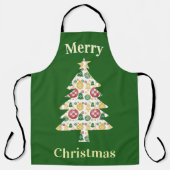 New Mexico Weihnachtsschmuck Zia Red Green Blue Schürze (Vorderseite)