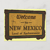 New Mexico willkommen Schild Andenken Ansichtskart Postkarte (Vorderseite)