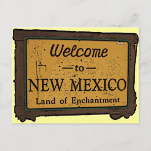 New Mexico willkommen Schild Andenken Postkarte