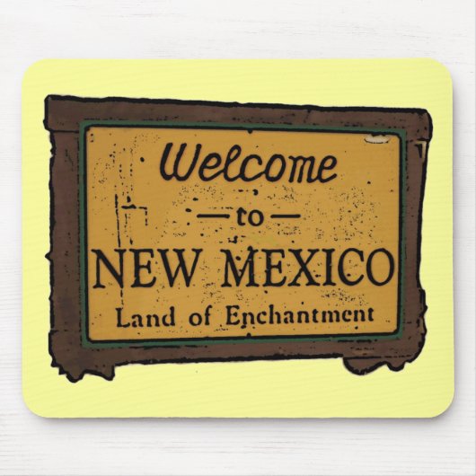 New Mexico Willkommensschild Souvenir Mousepad (Vorne)