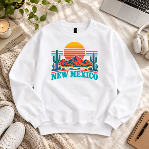 New Mexico Wüsten-Sonnenuntergang Retro Sweatshirt T-Shirt