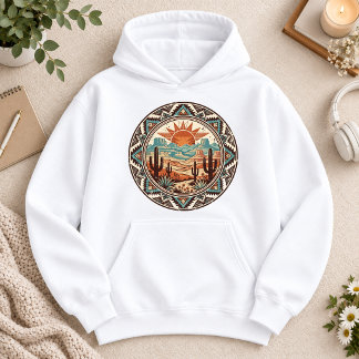 New Mexico Wüsten-Sonnenuntergangs-Hoodie Hoodie