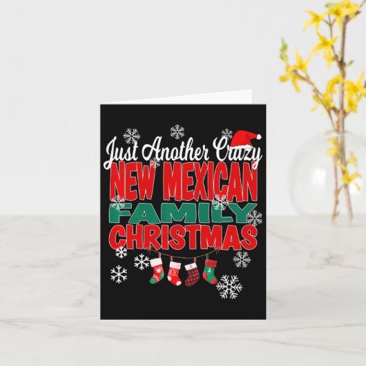 New Mexico Xmas Another Crazy New Mexican Family C Karte (Gelbe Blume)