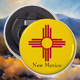 New Mexico Zia Bottle Opener Kühlschrank Magnet Flaschenöffner