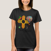 New Mexico Zia_ Chiles, Balloon, Roadrunner, Yucca T-Shirt (Vorderseite)