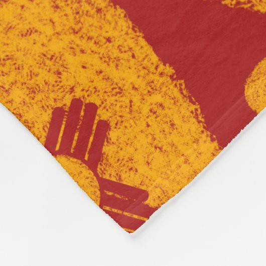 New Mexico Zia Heart Fleecedecke (Ecke)