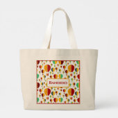 New Mexico Zia Heißluftballons Jumbo Stoffbeutel (Rückseite)