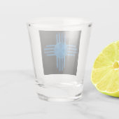 New Mexico Zia Sonne Schnapsglas (Rückseite)