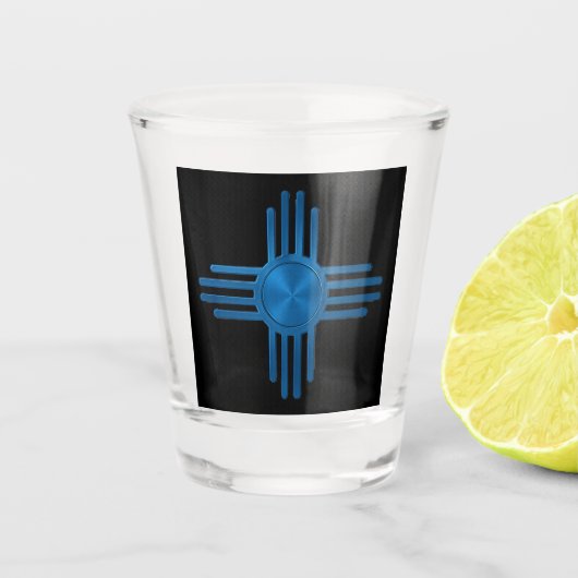 New Mexico Zia Sonne Schnapsglas (Vorderseite)