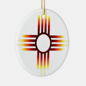 New Mexico Zia Sun Fire Keramikornament (Rechts)