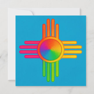 New Mexico Zia Sun Neon  Einladung