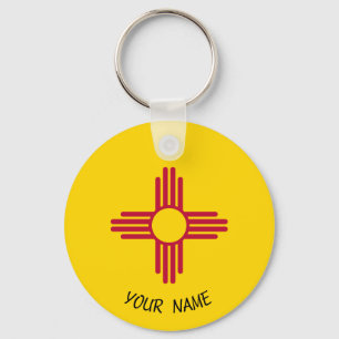 New Mexico Zia Sun Schlüsselanhänger ID Tag IHRER