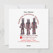 New Mexico Zia Sun Symbol Feiertagskarte (Rückseite)