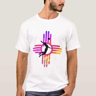 New Mexico Zia Sunset mit Volleyball T-Shirt