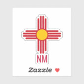 New Mexico Zia symbol Aufkleber (Blatt)