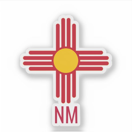 New Mexico Zia symbol Aufkleber (Vorderseite)