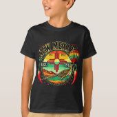 New Mexico Zia Symbol, Roadrunner & Chile Pepp T-Shirt (Vorderseite)