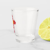 New Mexico Zia symbol Schnapsglas (Rechts)