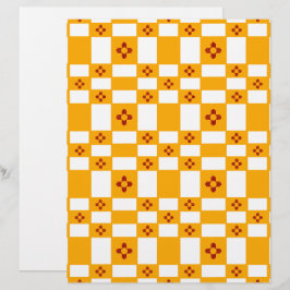 New Mexico Zia Yellow White Squares