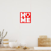 New Mexico Zuhause Heart Staat Plakatzeichen Poster (Küche)