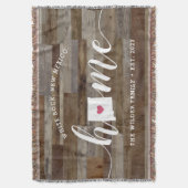 New Mexico Zuhause Staat Personalisiert Rustikal Decke (Vorderseite Vertikal)