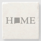 New Mexico Zuhause Staat Shaped Letter New Mexico Steinuntersetzer (Vorderseite)