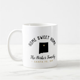 New Mexico Zuhause Sweet Zuhause Family Monogram T Kaffeetasse