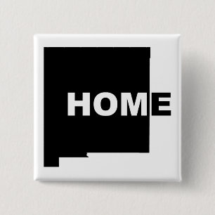 New Mexico Zuhause weg vom Staat Button Abzeichen 