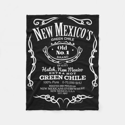 New Mexico's Old No. 1 Hatch Green Chile Novelty D Fleecedecke (Vorderseite)