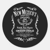 New Mexico's Old No. 1 Hatch Green Chile Novelty D Runder Aufkleber (Vorderseite)