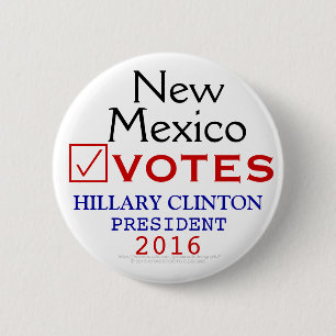 New Mexiko-Abstimmungs-Hillary Clinton-Präsident Button