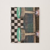 New Mexiko, Albuquerque. Das Restaurant 66 entlang Puzzle (Vertikal)