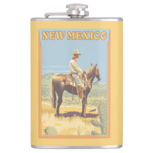 New Mexiko des Cowboy-(Seitenansicht) Flachmann